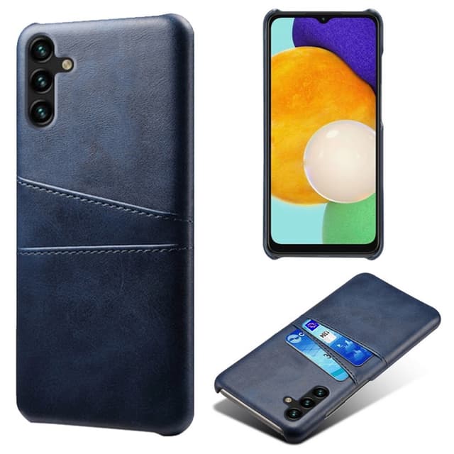 SKALO Samsung A54 5G PU-Läder Korthållare Skal - Blå