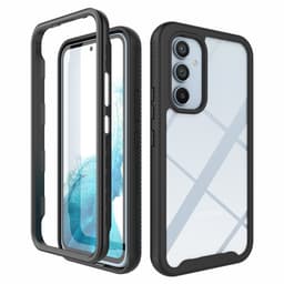 SKALO Samsung A54 5G Stødsikker Clear Hybrid Cover - Sort
