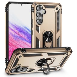 SKALO Samsung A54 5G Armor Hybridi metallirengas kuori - Kulta