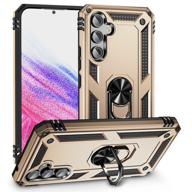 SKALO Samsung A54 5G Armor Hybridi metallirengas kuori - Kulta