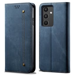 SKALO Samsung A34 5G Jeans Lompakkokotelo - Sininen