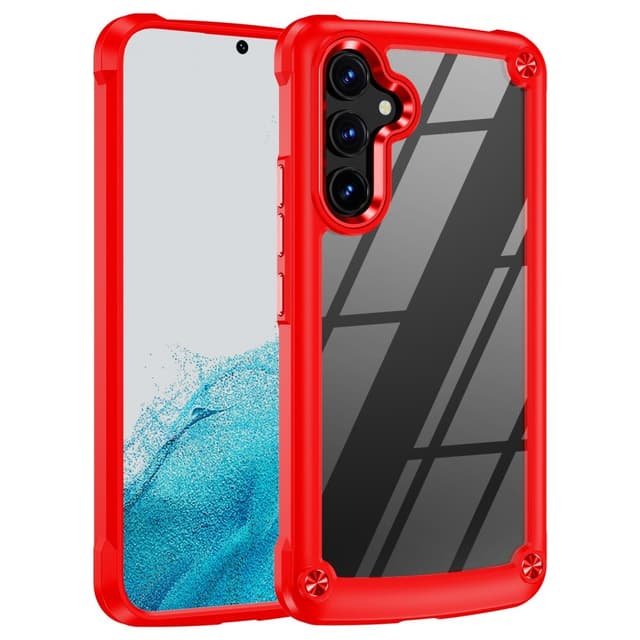 SKALO Samsung A54 5G Glossy Hybrid TPU Cover - Rød