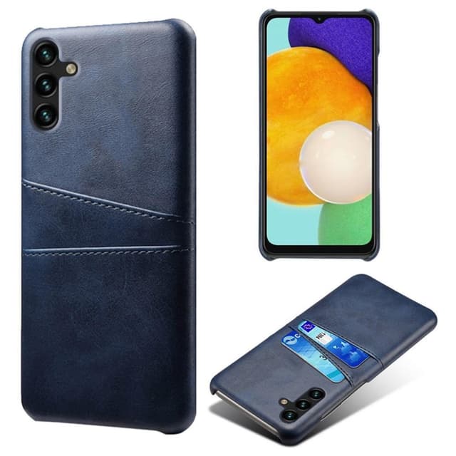 SKALO Samsung A34 5G PU-nahkainen Korttikotelo - Sininen