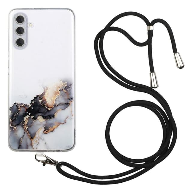 SKALO Samsung A14 4G/5G Mobiilikauluksen suojakuori - Musta