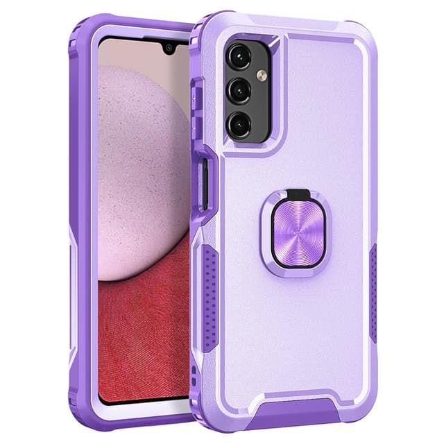 SKALO Samsung A54 5G Armor Hybridi metallirengas kuori - Violetti