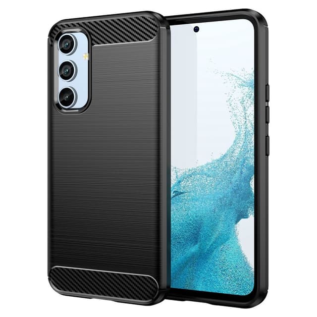 SKALO Samsung A54 5G Armor Carbon Stöttåligt TPU-skal - Svart
