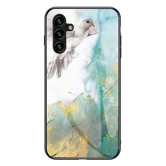 SKALO Samsung A54 5G Marmor hærdet glas TPU Cover - #3