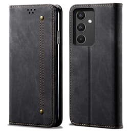 SKALO Samsung A34 5G Jeans Lompakkokotelo - Musta