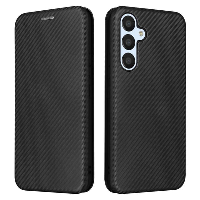 SKALO Samsung A54 5G Carbon Fiber Pungetui - Sort
