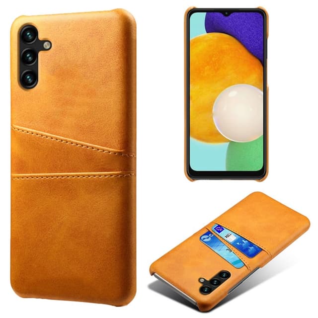 SKALO Samsung A54 5G PU-nahkainen Korttikotelo - Vaaleanruskea