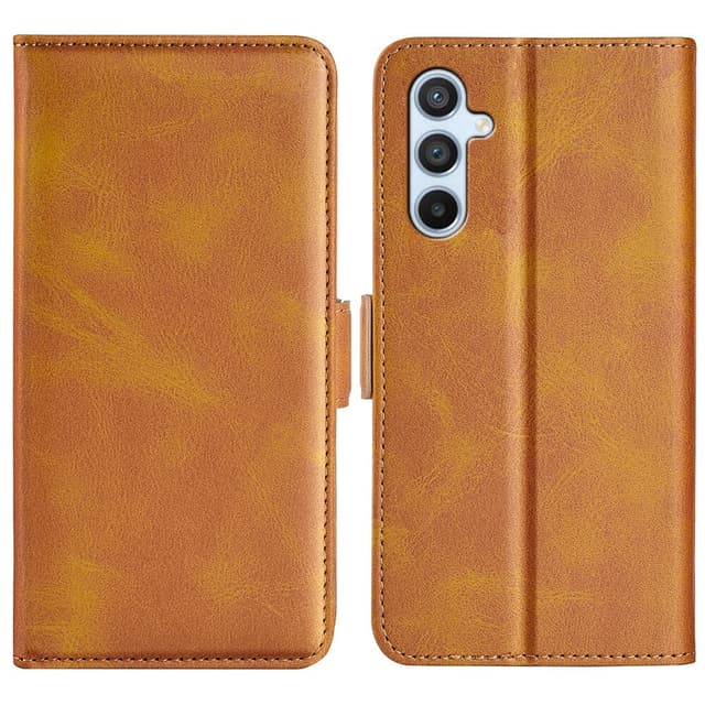 SKALO Samsung A54 5G Premium Wallet Flip Cover - Lys brun