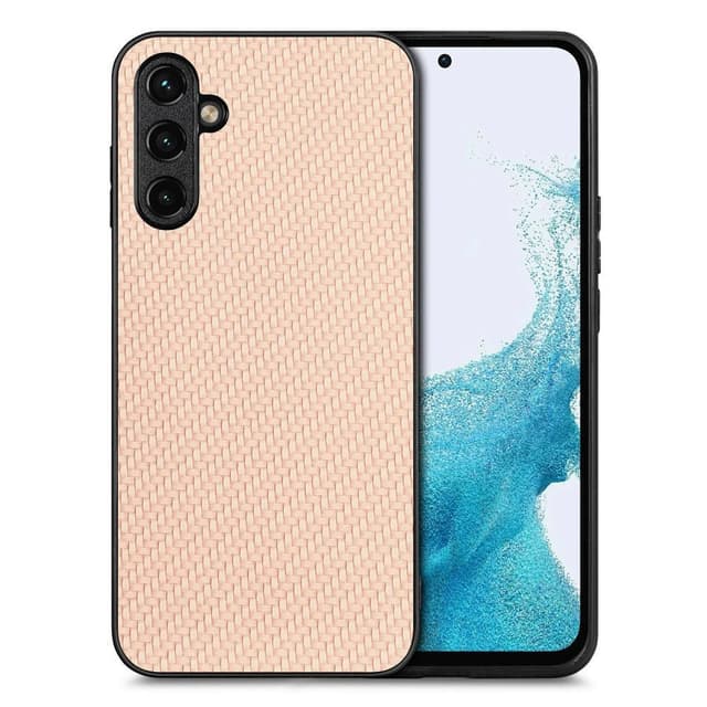 SKALO Samsung A54 5G Carbon Fiber TPU-suojakuori - Khaki