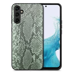 SKALO Samsung A54 5G Ormskinn PU-Läder Hybrid Skal - Grön