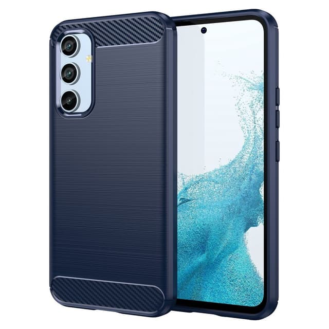SKALO Samsung A54 5G Armor Carbon Stöttåligt TPU-skal - Blå