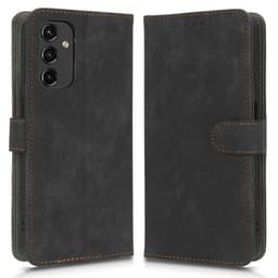 SKALO Samsung A14 4G/5G Plånboksfodral i PU-Läder - Svart
