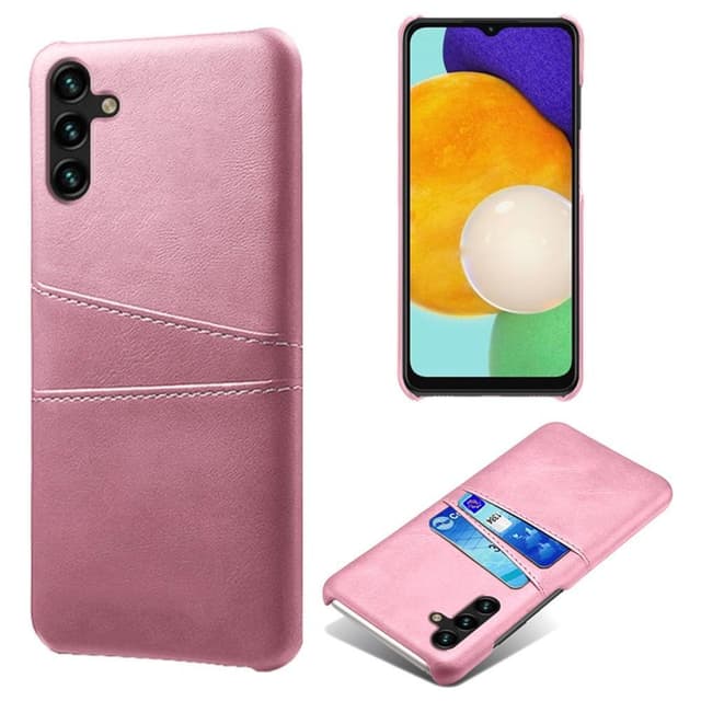 SKALO Samsung A34 5G PU-Läder Korthållare Skal - Roséguld
