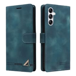 SKALO Samsung A54 5G Flip Cover m. pung i PU-læder - Grøn