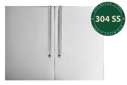 Myoutdoorkitchen Built-in - Upotettava kaksoisovi