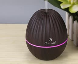 Luftfukter/Aroma Diffuser i tredesign, mørkt tre