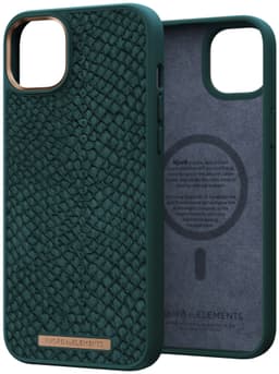 NJORD byELEMENTS iPhone 14 Plus Salmon Leather MagSafe suojakuori (v.)