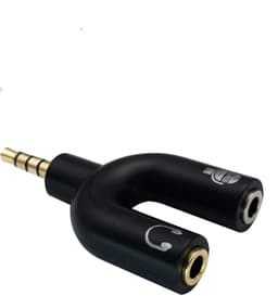 NÖRDIC Audio Adapter 3.5mm adapter til mikrofon og hovedtelefon