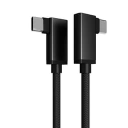 NÖRDIC 1m 10Gbps 5A Power Delivery PD100W Emarker USB3.2 Gen2 USB-C to C pikalatauskaapelilla