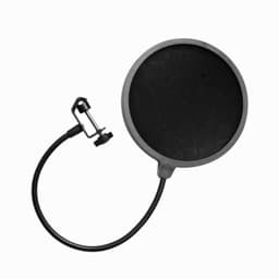 Popfilter mikrofonstativ forruden med hale hals dobbelt lag 13cm