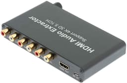 NÖRDIC 4K 3D HDMI Audio Extractor 5.1CH 6RCA Support for DTS / AC3