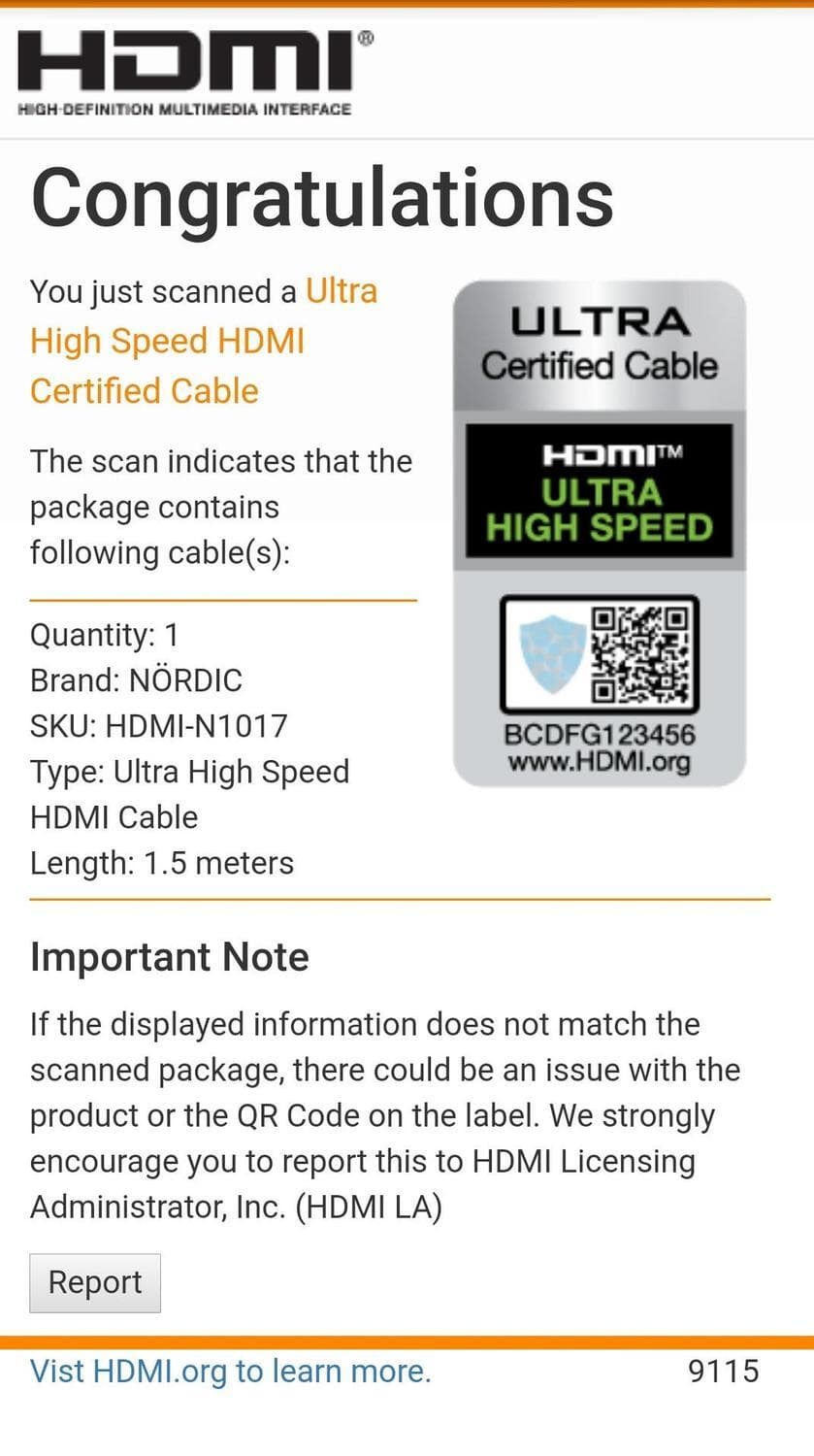 1,5m Ultra High Speed HDMI 2.1 8K 60Hz 4K 120Hz 48Gbps Dynamic HDR eARC ...