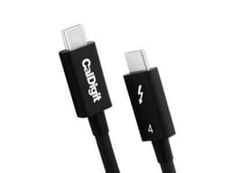CalDigit Intel-sertifisert 80 cm Thunderbolt 4 USB C-kabel 40 Gbps 100 W Lader 8K-video kompatibel med USB 4 og Thunderbolt 3