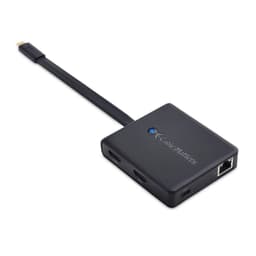 Cable Matters 1 til 6 USB-C dockingstation 2xHDMI 4K60Hz, 1xPD60W 1xRJ45 GigaLan og 2xUSB-A, kompatibel med Thunderbolt 3/4 og USB4