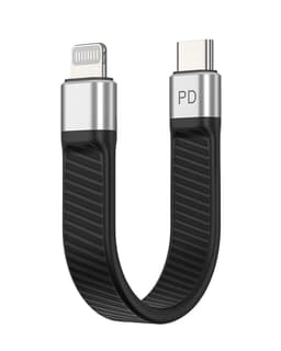 NÖRDIC kort flatkabel 14cm USB-C til lynrask lading PD18W brikkesett C94