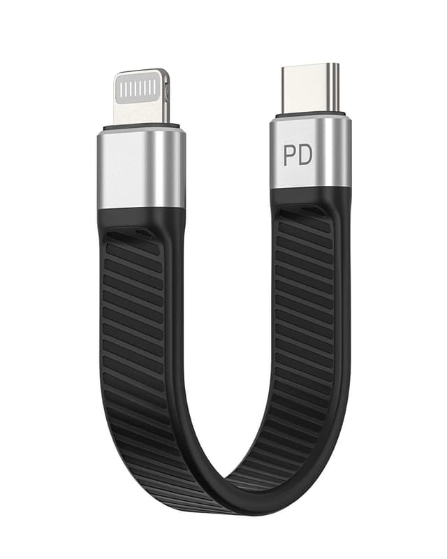 NÖRDIC kort flatkabel 14cm USB-C til lynrask lading PD18W brikkesett C94