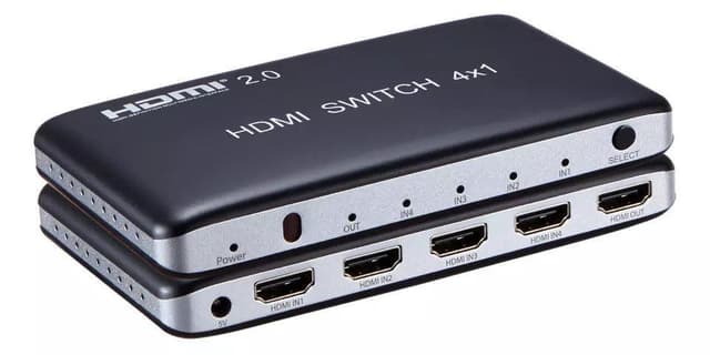 NÖRDIC HDMI 2.0-svitsj 4 til 1 4K 60Hz 3D UHD HDCP 2.2