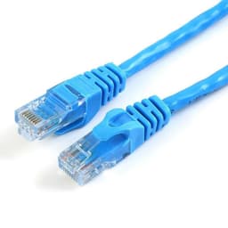 NÖRDIC Cat6 U/UTP verkkokaapeli 1 m 250 MHz kaistanleveys ja 10 Gb/s lähetysnopeus, sininen