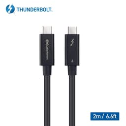 Cable Matters Intel Certified 2M Thunderbolt 4 USB C Aktiv kabel 40Gbps 100W Lading 8K Video Kompatibel med USB 4 og Thunderbolt 3