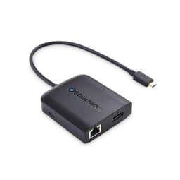 Cable Matters 1–5 USB-C-telakointiasema 1xnäyttöportti 8K60Hz 4K120Hz, 1x480Mbps LAN, 2xUSB-A 1xUSB-C PD100W HDR yhteensopiva TB3 / 4:n, USB4:n kanssa