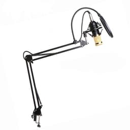 NÖRDIC BM800 Mikrofonkit med kondensator mikrofon, bordsstativ popfilter stötfäste ljudkabel BM-800
