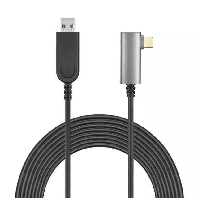 NÖRDIC  aktiv AOC Fiber 10m USB-A till USB-C VR Link Kabel för Oculus Quest 2 USB3.2 Gen2 10Gbps Super Speed VR Link cable