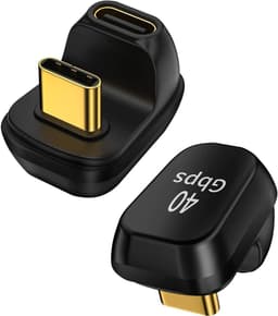NÖRDIC USB4 vinklet adapter hann til hunn 40G 8K60Hz PD100W