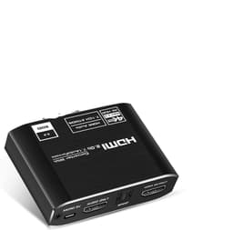 NÖRDIC HDMI Extractor HDMI - HDMI, Toslink ja 3,5 mm audio 4K 60 Hz Dolby 3D 7,1 CH Dolby ATMOSHDR HDCP2.2 RGB 8: 8: 8
