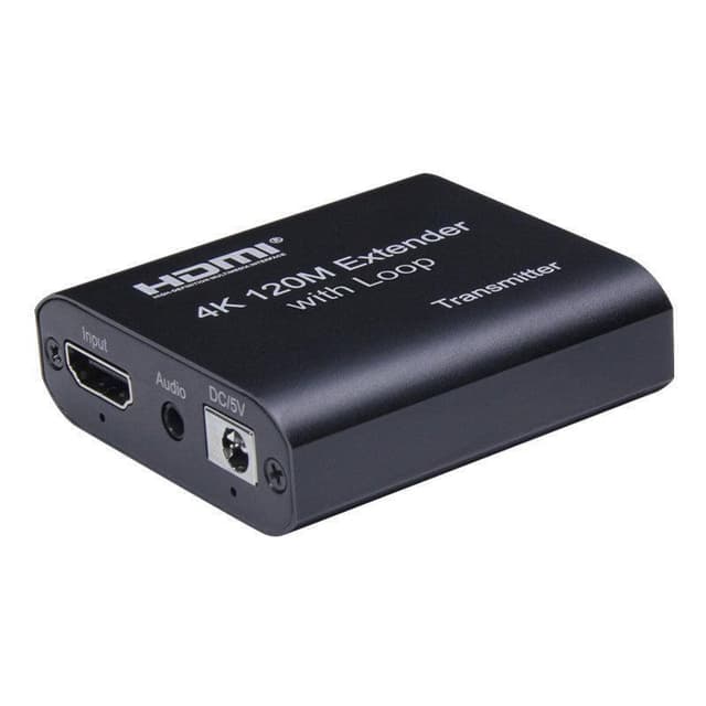 NÖRDIC HDMI Cat6 forlengelse 120m 4K30Hz HD med loop EDID funksjon HDMI Extension