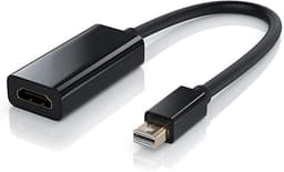 NÖRDIC Mini Displayport ur–HDMI ur -sovitin 4Kx2K 60 Hz:llä, 4,96 Gb/s, kullatut liittimet, 20 cm