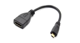 NÖRDIC HDMI-N5007, Micro HDMI HA til HDMI Ho Adapter Cable 4Kx2K 60Hz 10.2gbps 10cm