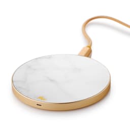 Marie Wolt trådlös laddare - White Marble/Gold