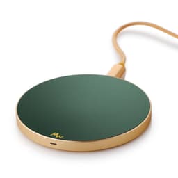 Marie Wolt trådløs lader - Forest Green/Gold