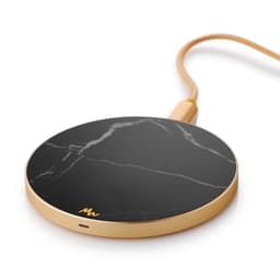 Marie Wolt trådlös laddare - Black Marble/Gold