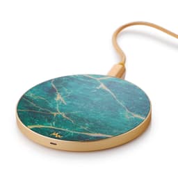 Marie Wolt trådlös laddare - Green Marble/Gold
