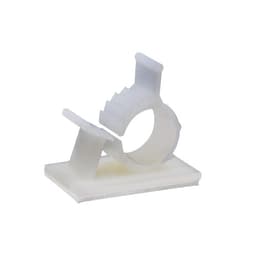 Justerbare kabelklemmer 100-pakk Hvit 15.79-19.63 mm