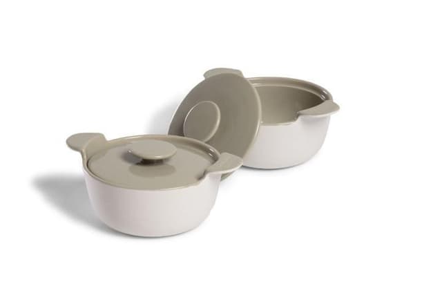 Orrefors Jernverkmini Casserole 2-pakning, hvit